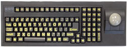 Large Print Keyboard with built-in Trackball
