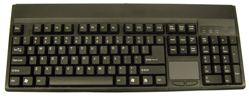 Left Handed Keyboard With Touchpad