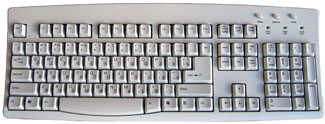 Russian Language Keyboard in White